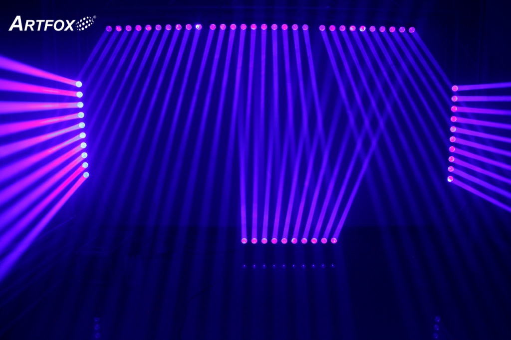 Led Effect Light:10x30w RGBW LEDs, 1.5° beam angle